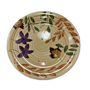 ALCO Fall Harvest‎ Floral Leaf Plate Decorative Serving Dish Autumn Decor